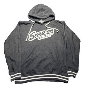 Snap-On Tools Hoodie Women's Large Dark Gray Sweatshirt Pullover Varsity Ladies